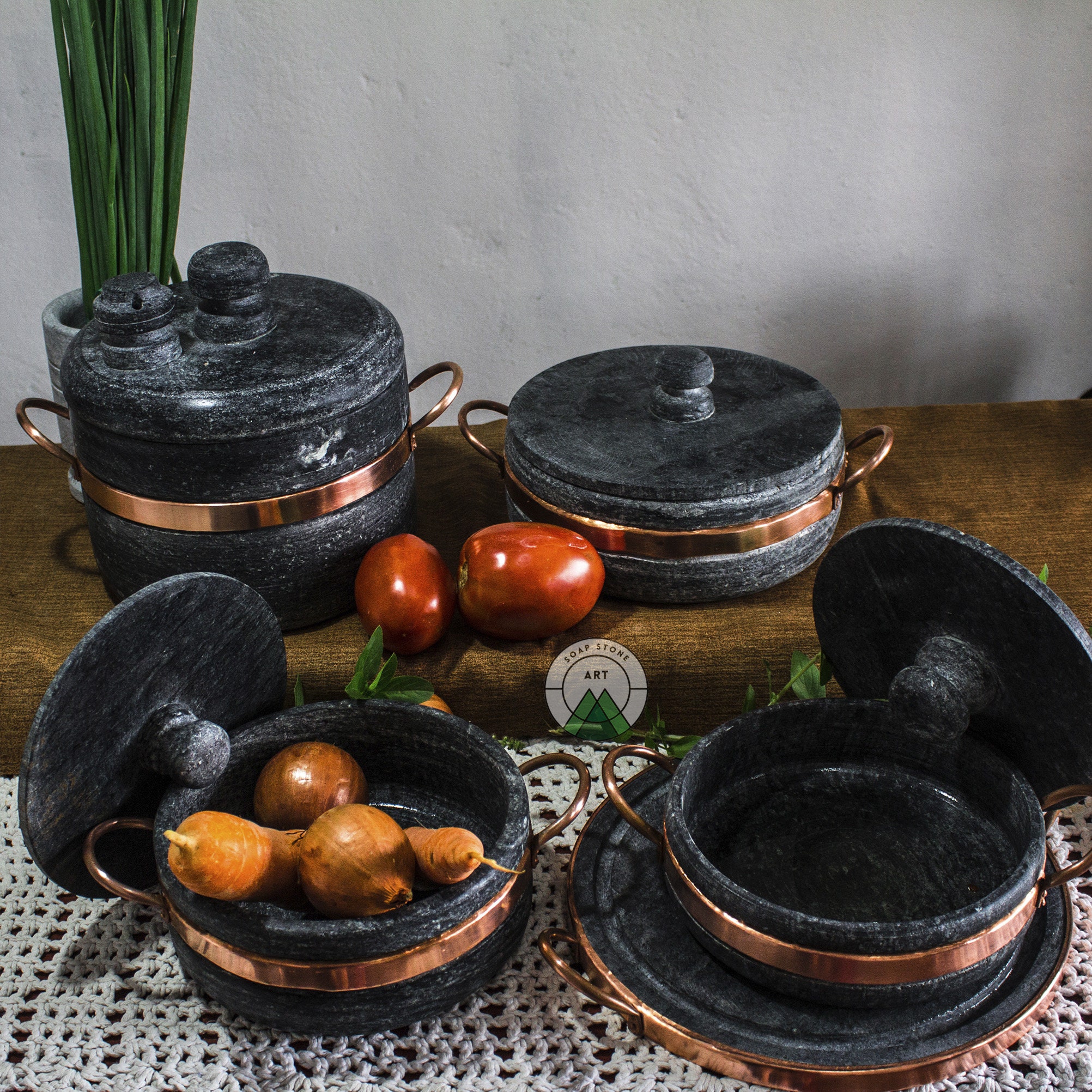 Brazilian Soapstone Cookware Collection Ready to use Etsy