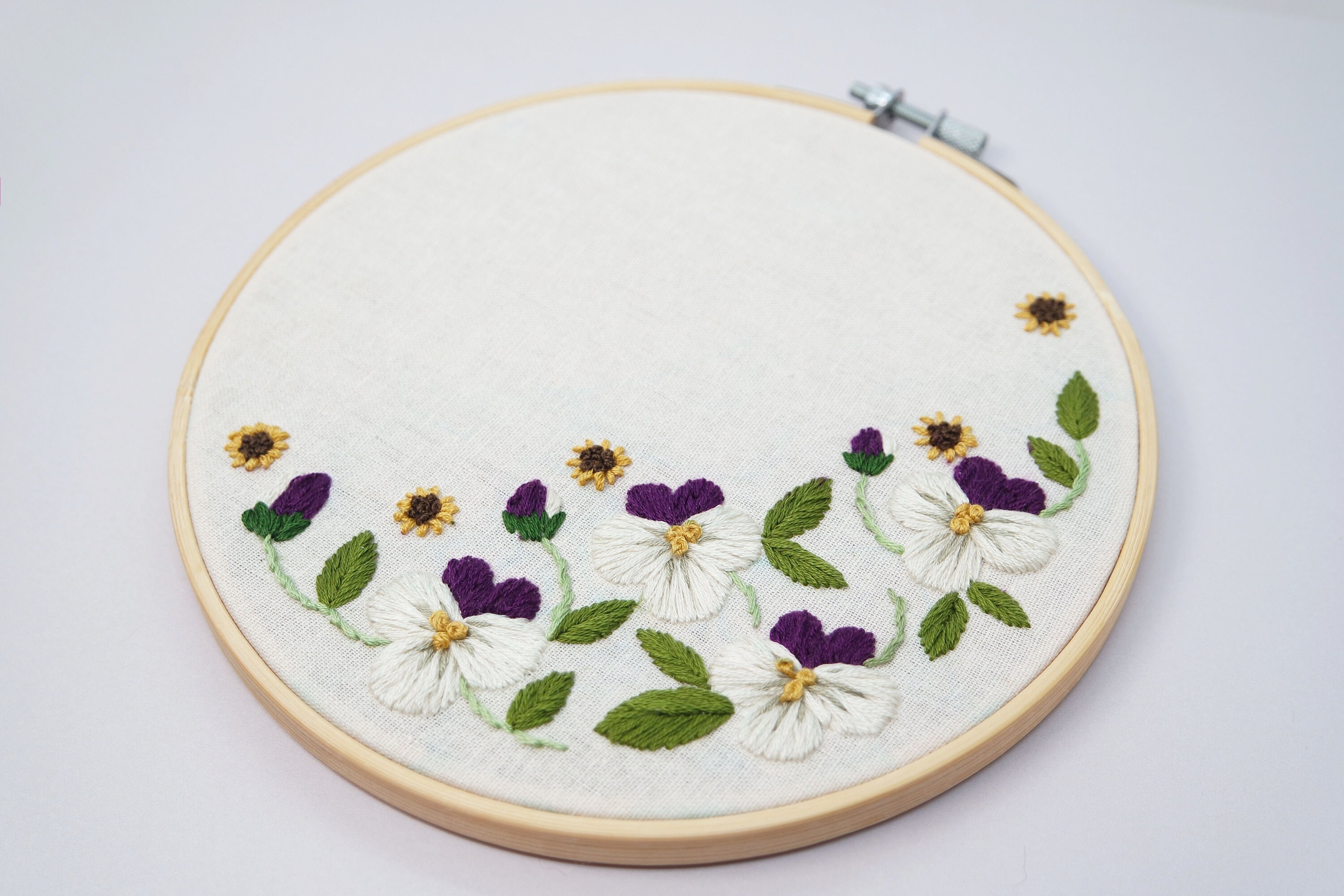 Flower Embroidery pattern PDF instant digital download / | Etsy