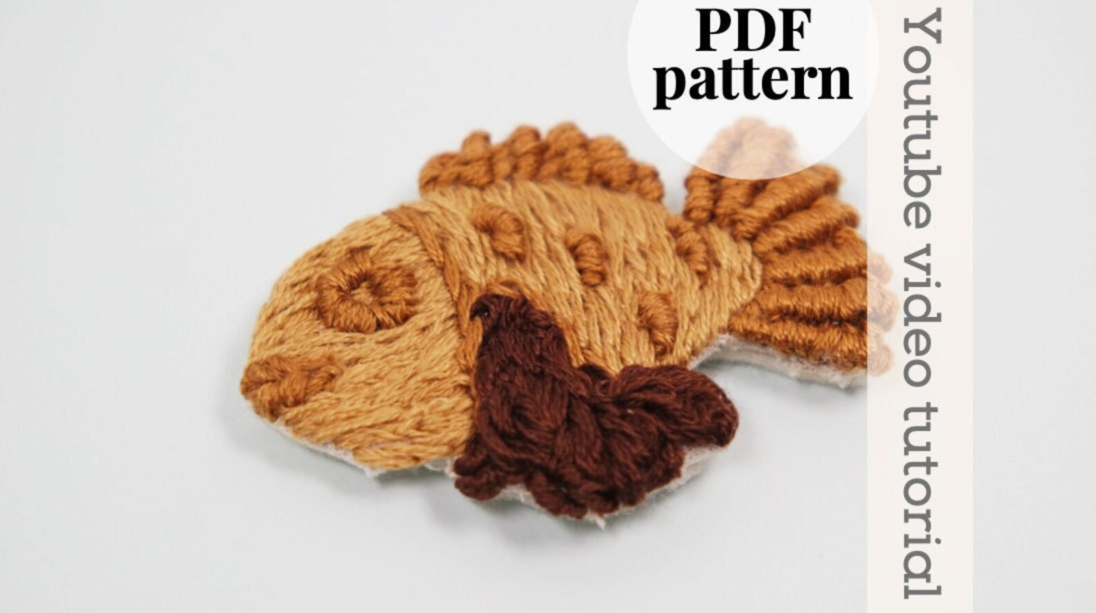 Pdf pattern taiyaki embroidery pattern digital download  etsy Pdf pattern taiyaki embroidery pattern digital download  etsy