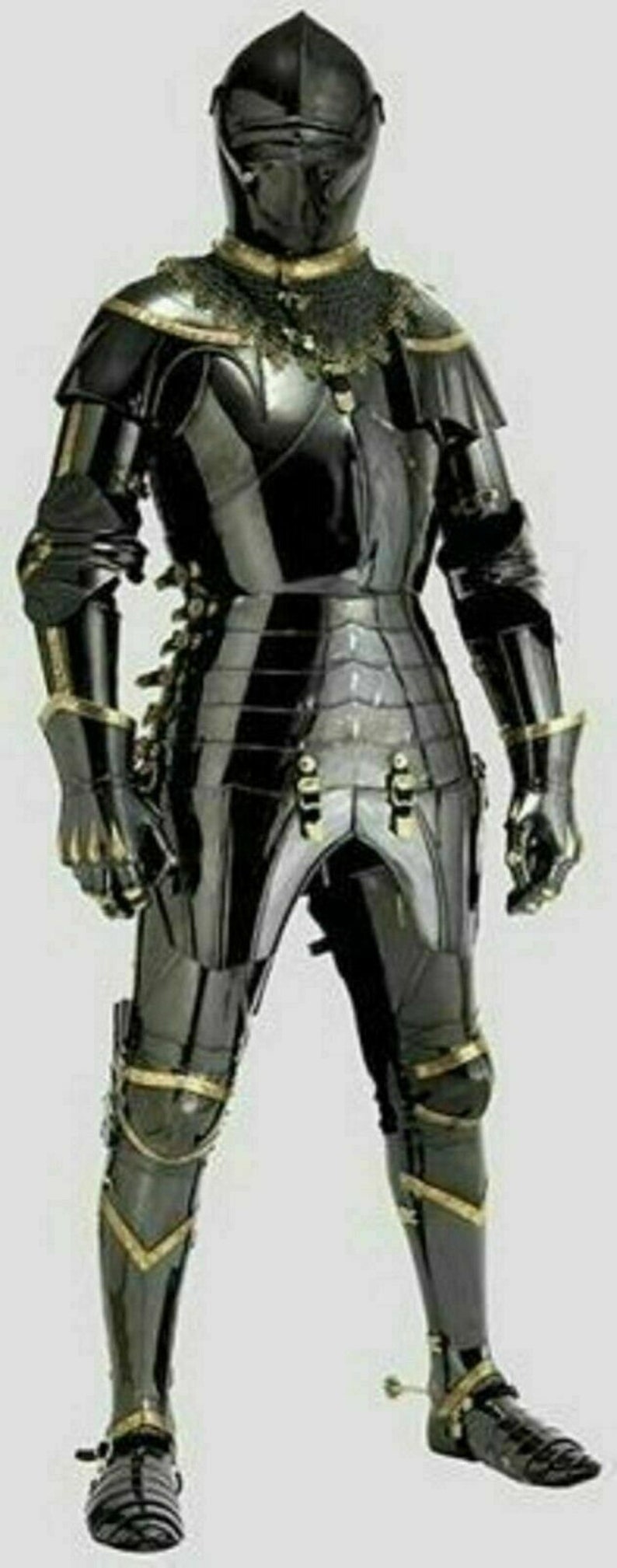 Medieval Knight Suit Of Armor Combat Full Body Armour Costume Etsy