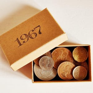 1967 Coins Birthday Box