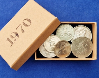 1970 Coins Birthday Box