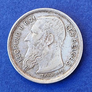 Belgium 1909 2 Francs