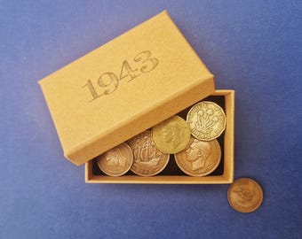 1943年 D ジェファーソン 5セント 戦時ニッケル 35% 銀 米国