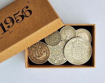 1956年イギリス、2シリング硬貨 - エリザベス2世初の肖像画 - Etsy 日本