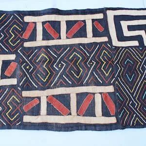Long Vintage Kuba Cloth