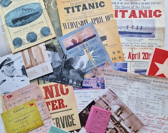 タイタニック号ファーストクラスチケットレプリカセット | コレクター