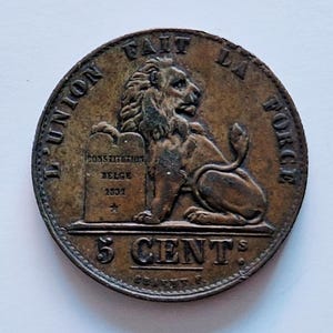 Belgium 1849 5 Cents