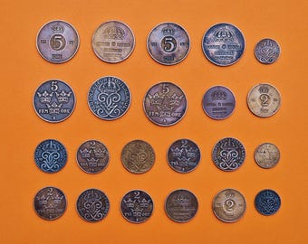 収集価値のあるスウェーデンのコイン：クローナと鉱石、1950年から現在