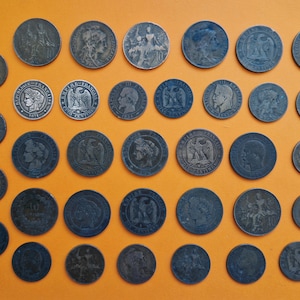 Colección de monedas de cobre de Francia 1853-1919 (Lote 113)