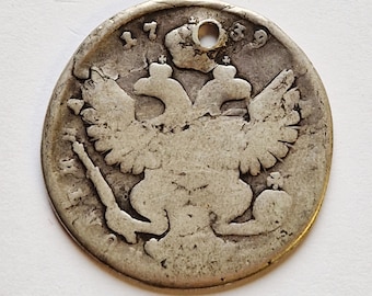 Rusia 1739 1/2 Rublo