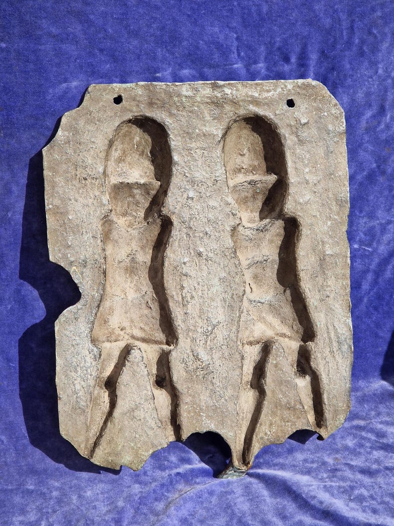 Large Benin Bronze Plaque image 11