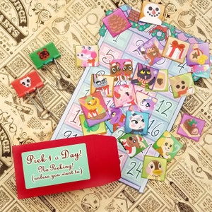 Animal Crossing Advent Calendar 25 Stickers Total Etsy Animal Crossing Advent Calendar 25 Stickers Total Etsy