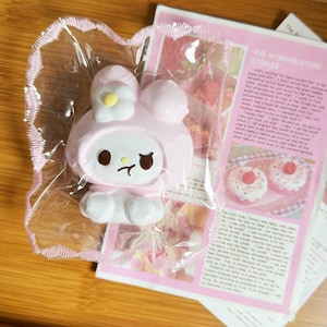 My Melody Ręcznie Robiona Zabawka Taba Squishy | Środek na stres | Niepowtarzalna Zabawa | Ręcznie Robiona Zabawka Slime | Pomysł Na Prezent