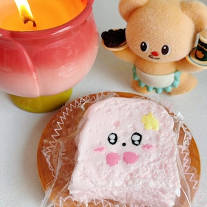 Kirby Toast Handmade Taba Squishy Spielzeug | Stressabbau | Einzigartiger Spaß | Schleim Spielzeug | Geschenkidee