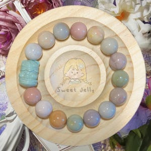 Cute Hamburger Alashan Agate Beads Women Bracelet | Gemstone | Natural Stone | Handmade Jewelry | DIY Bracelet | Gifts for Her