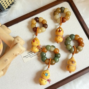 Bodhi Root Handheld 浓郁多宝蒜瓣大肠 | Prayer Beads | Handmade Stress Relieve Toy | Natural Bodhi Root