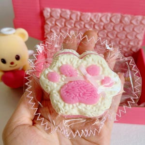 Pink Cat Paw Taba Squishy Toy | Stress Reliever | Unique Fun | Handmade | Slime Toy