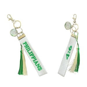 Glow In The Dark Keychain, Personalized Keychain Fob, Handmade Cotton Keychain, Handmade Nylon Keychain, Glow Thread ™
