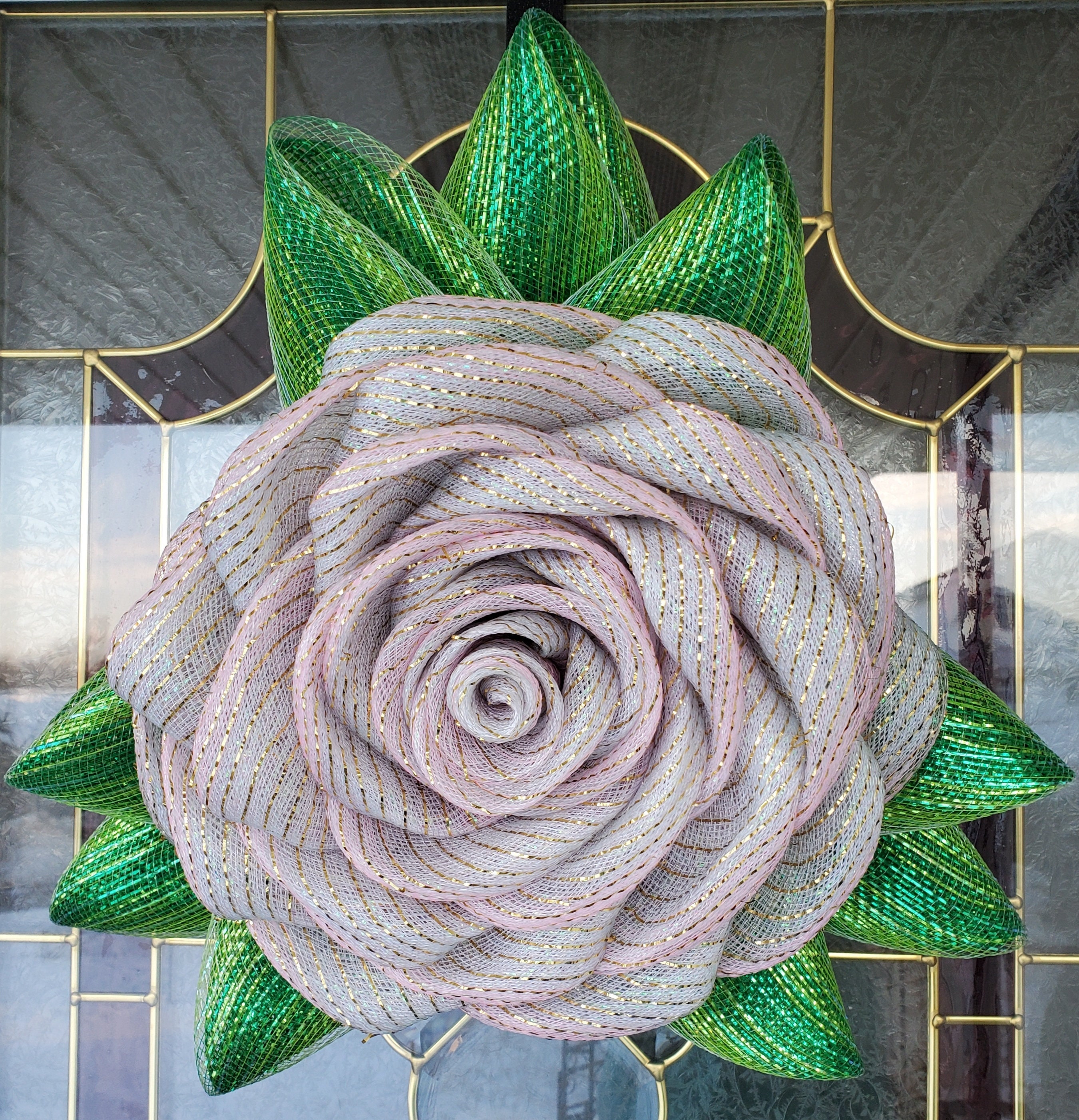 Poly Deco Mesh Roses, Many Color Variations -  Canada