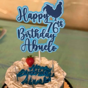 Rooster cake topper gallo cake topper custom cake toppers party decor personalized decor