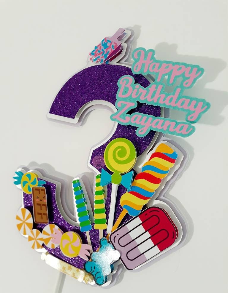 Candy Cake Topper topper