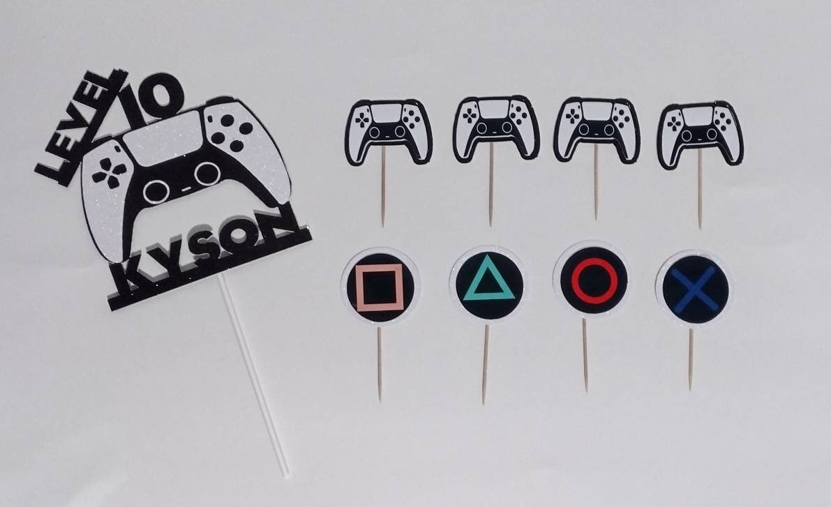 Level up Cake Topper Gamer Cake Topper PS5 Gamer Cake Topper Game on ...