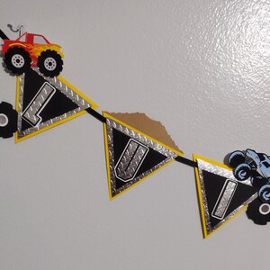Monster Truck Banner Banner Monster Truck Party Decor