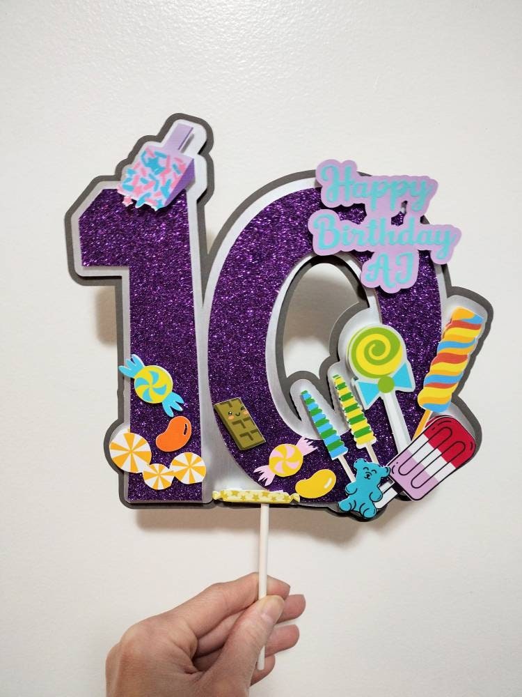 Candy Cake Topper topper