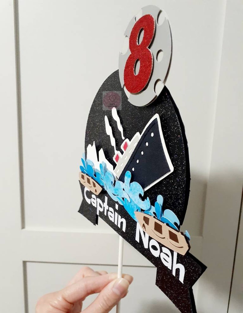 Titanic Cake Topper Personalized Cake Topper Party Etsy