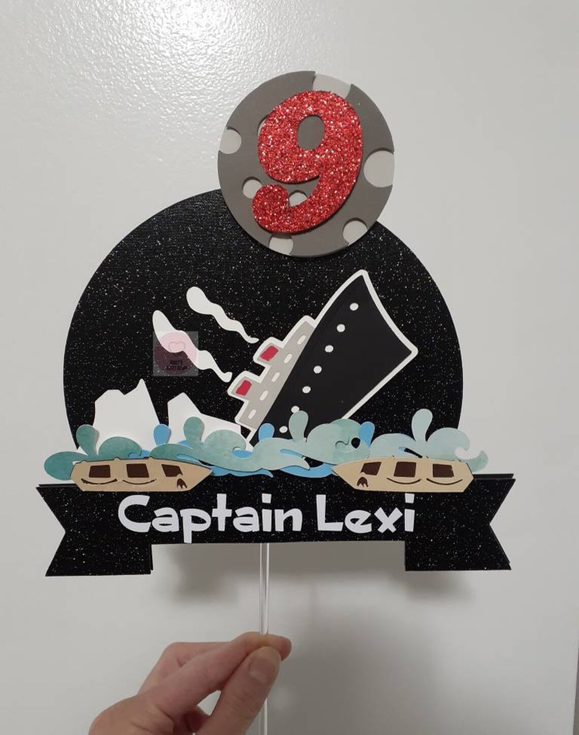 Titanic Cake Topper Personalized Cake Topper Party Etsy