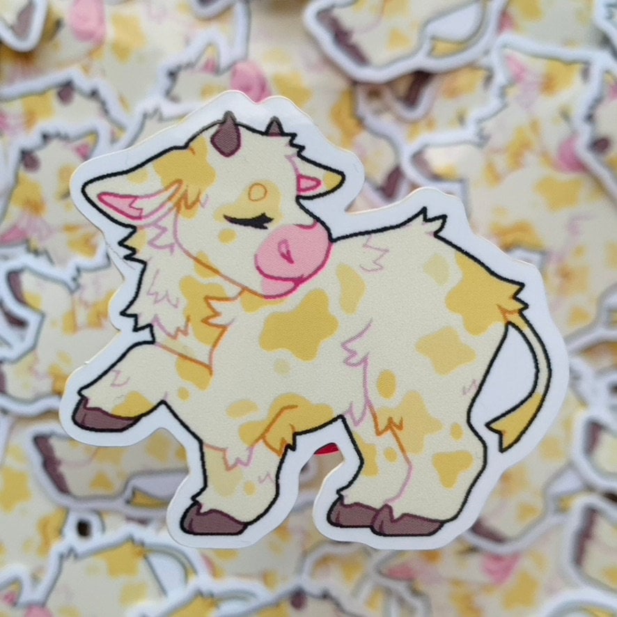 Cow Vinyl Sticker Pack Strawberry Cow Blueberry Cow Daisy Etsy