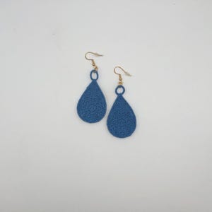 Lace Earrings: Embroidered Snowflake Teardrop Jewelry