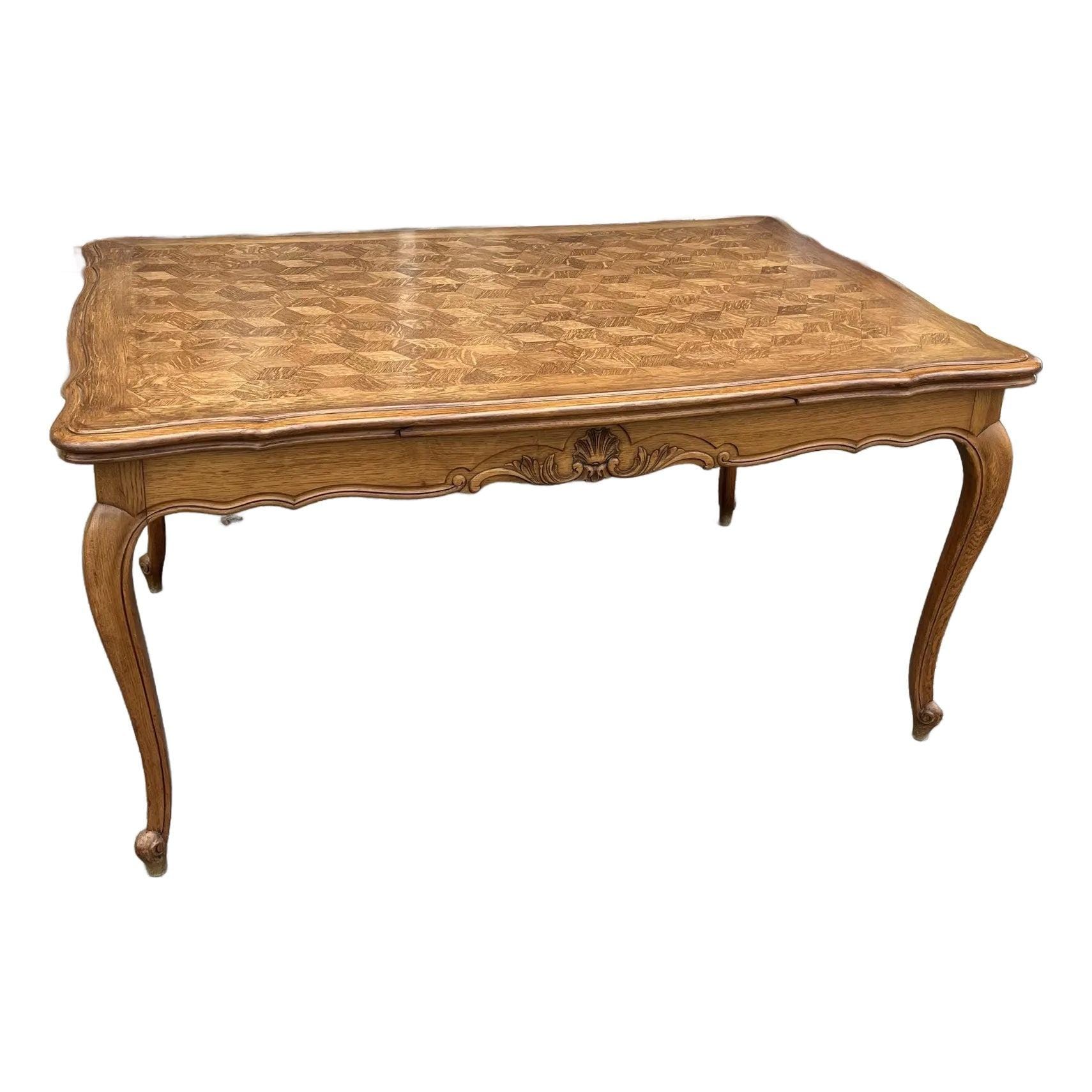 French Provincial Draw Leaf Table