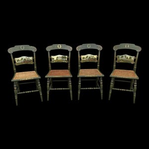 Hitchcock Bicentennial Chairs - Set of 4
