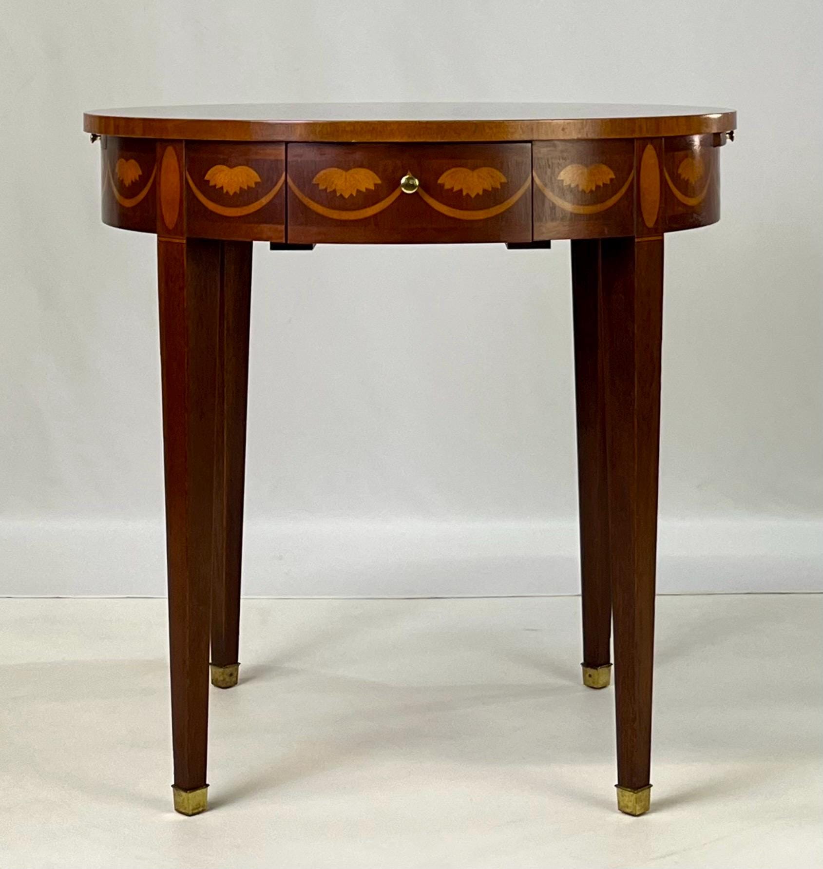 Baker Furniture Inlaid Side Table - Etsy