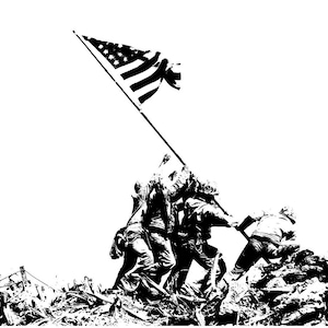 USMC War Memorial Raising The Flag On Iwo Jima, WWII,World War 2, Png, Allies, Marine Corp, Pacific Campain, Axis