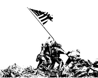 USMC War Memorial Raising The Flag On Iwo Jima, WWII,World War 2, Png, Allies, Marine Corp, Pacific Campain, Axis