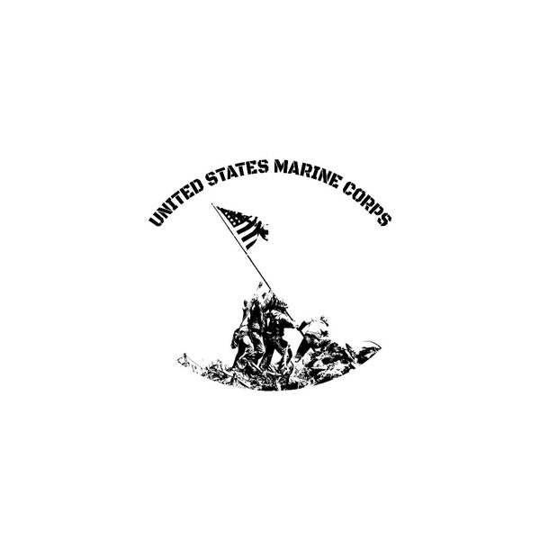USMC PNG, JPG, pdf, Raising the Flag, Iwo Jima,  United States Marine Corps, Digital Download