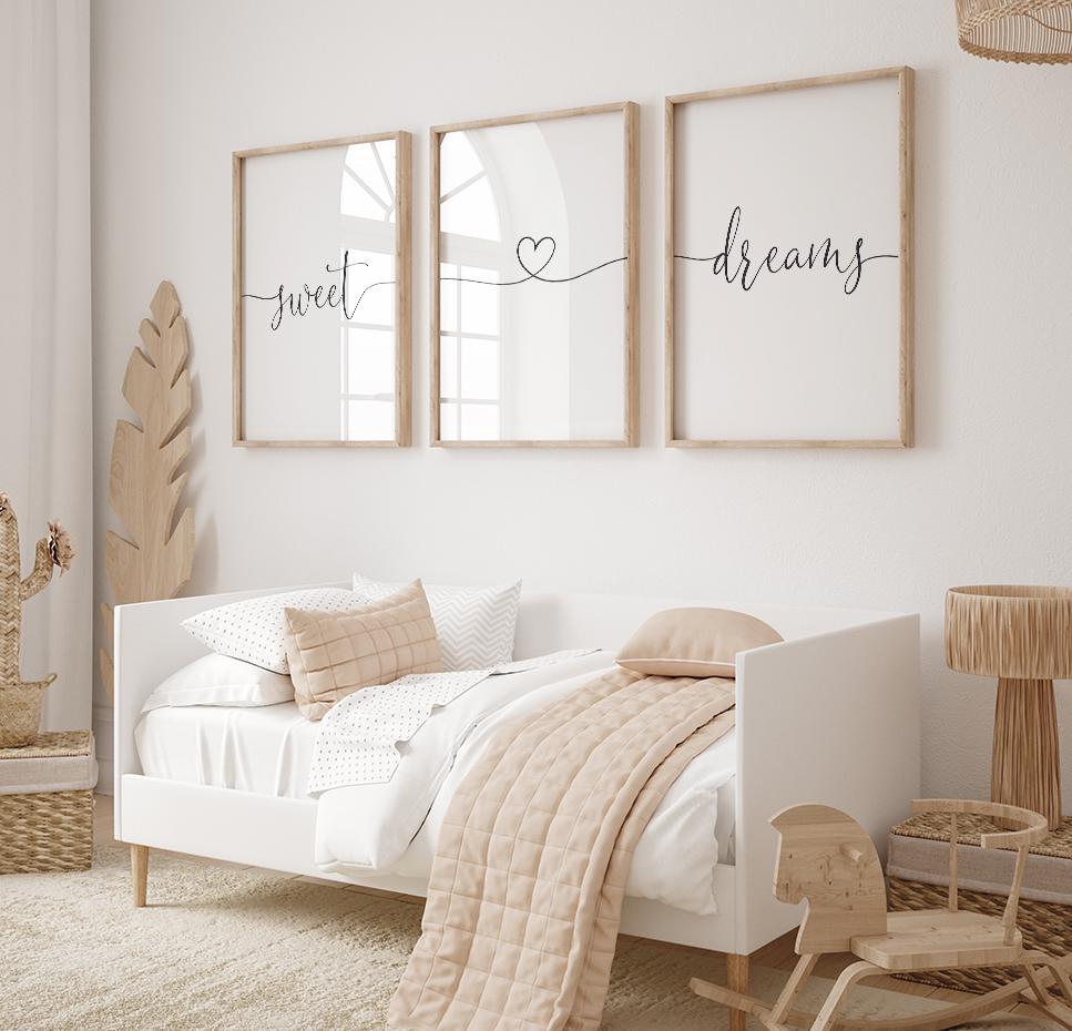 Buy Printable Wall Art, Set of 3 Wall Decor, Bedroom Wall Art