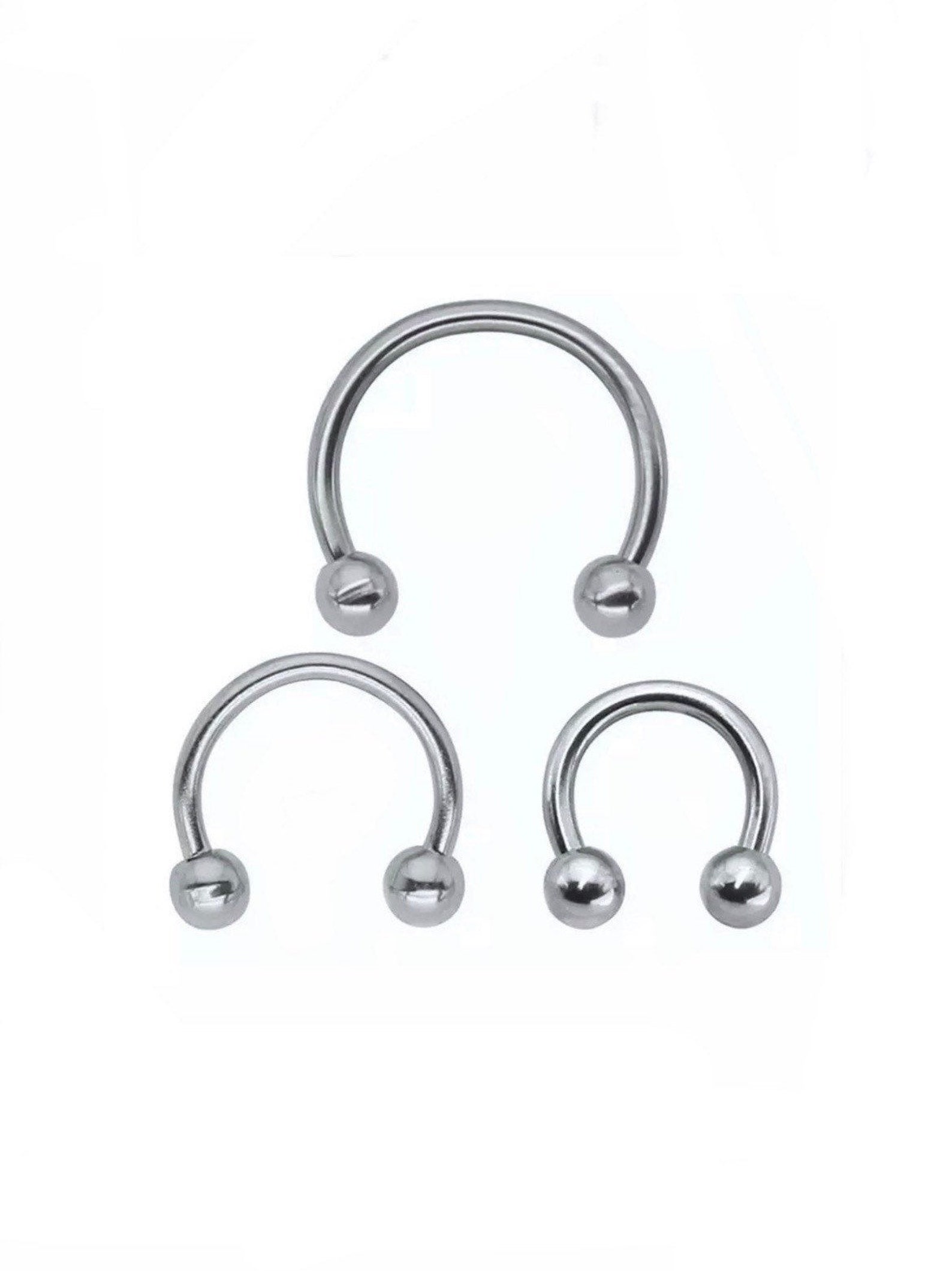 16g 6mm/8mm/10mm Stainless Steel Horseshoe Septum Ear Etsy