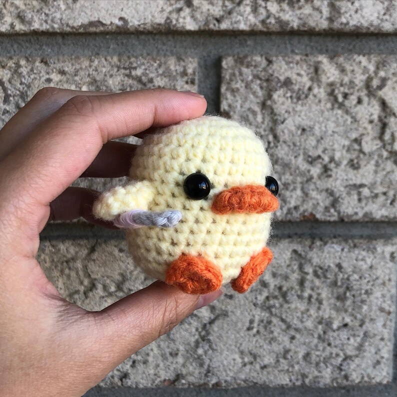 Mini Crochet Stabby Duck Desk Buddy/cute Gift/handmade Etsy Australia