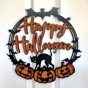 Halloween decoration made of wood