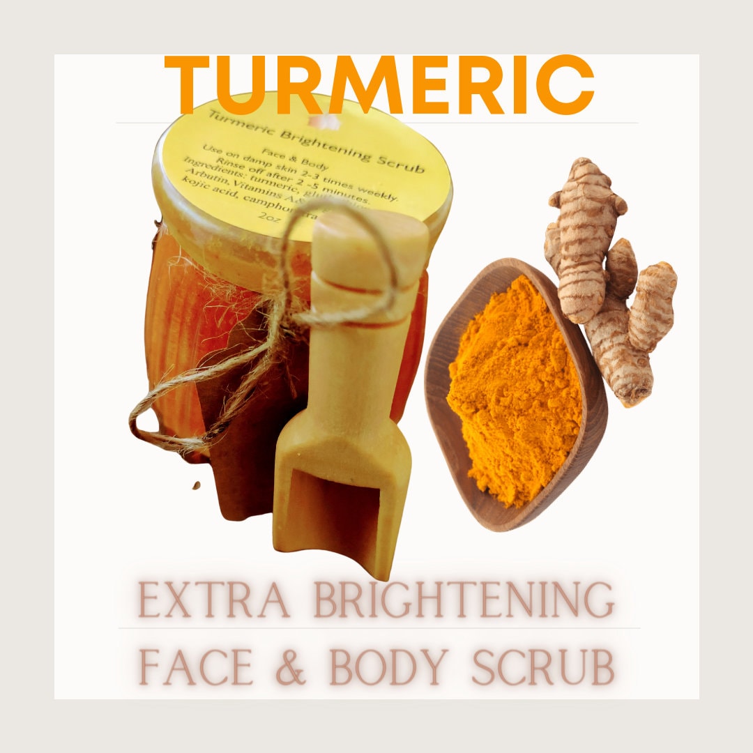 Extra Brightening Turmeric Face and Body Scrub Free Etsy