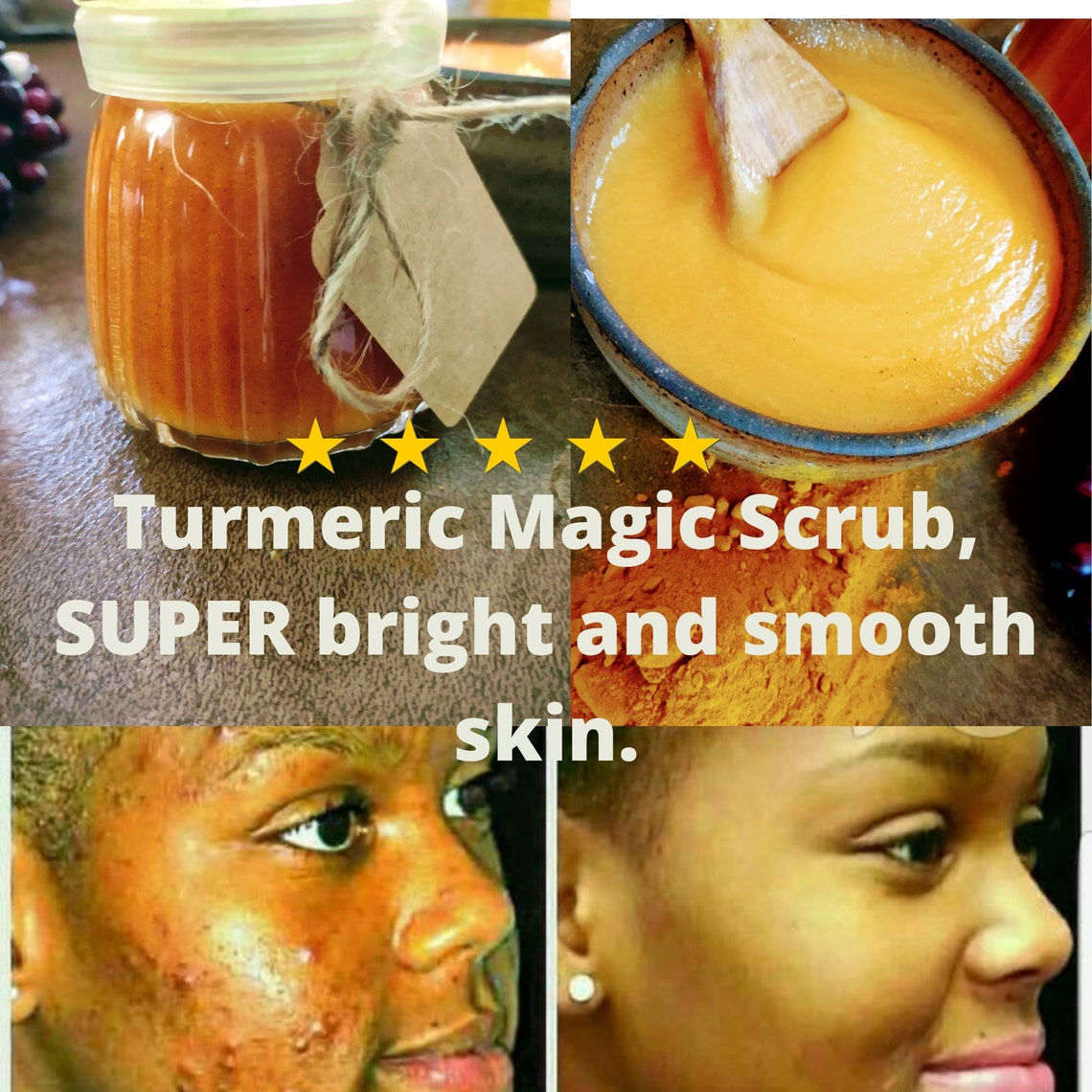 Extra Brightening Turmeric Face and Body Scrub Free Etsy