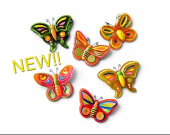 RESIN BUTTERFLY in Midcentury Style