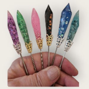 Pipe poker with Sparkly Color Crystals