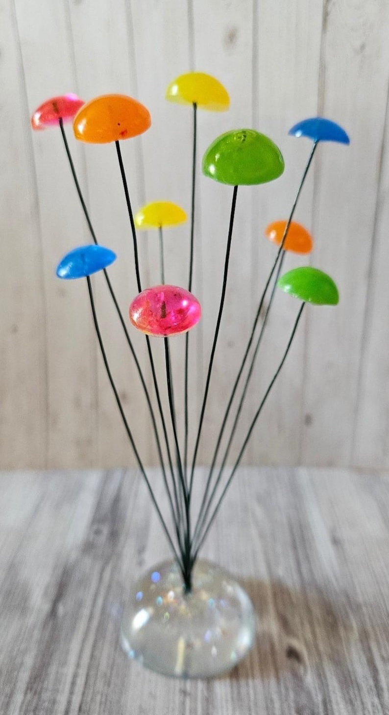 Miniature MCM RETROSTYLE Kinectic Sculpture Midcentury decor Tiny Gumdrops Bild 2