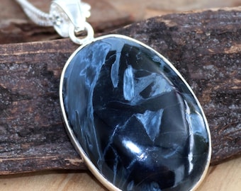 Pietersite Pendant, 925 Sterling Silver Pendant, Oval Pietersite Pendant, Silver Pietersite Pendant, Handmade, Gift For Her