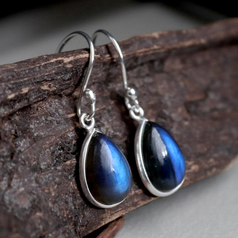 Petal Earrings Labradorite main image 1